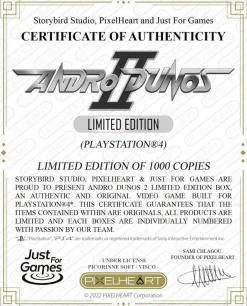 Andro Dunos 2 Steelbook PS4 Just Limited^PixelHeart Outlet