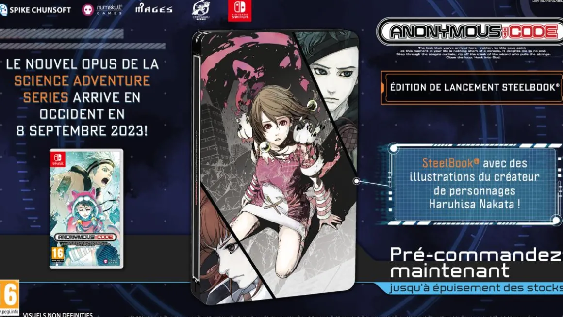 Anonymous Code SteelBook Launch Edition Nintendo SWITCH^NUMSKULL Cheap