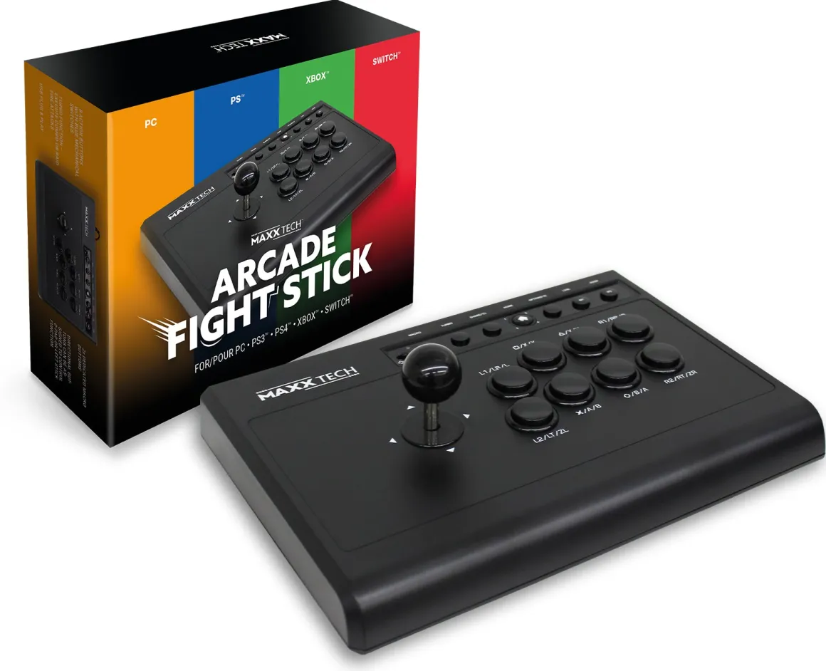 Arcade Fight Stick (PC, PS, XBOX, Switch)^MAXX TECH Best Sale