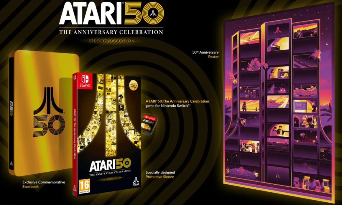 50: The Anniversary Celeb. Steelbook Ed. Nintendo SWITCH^Atari Hot