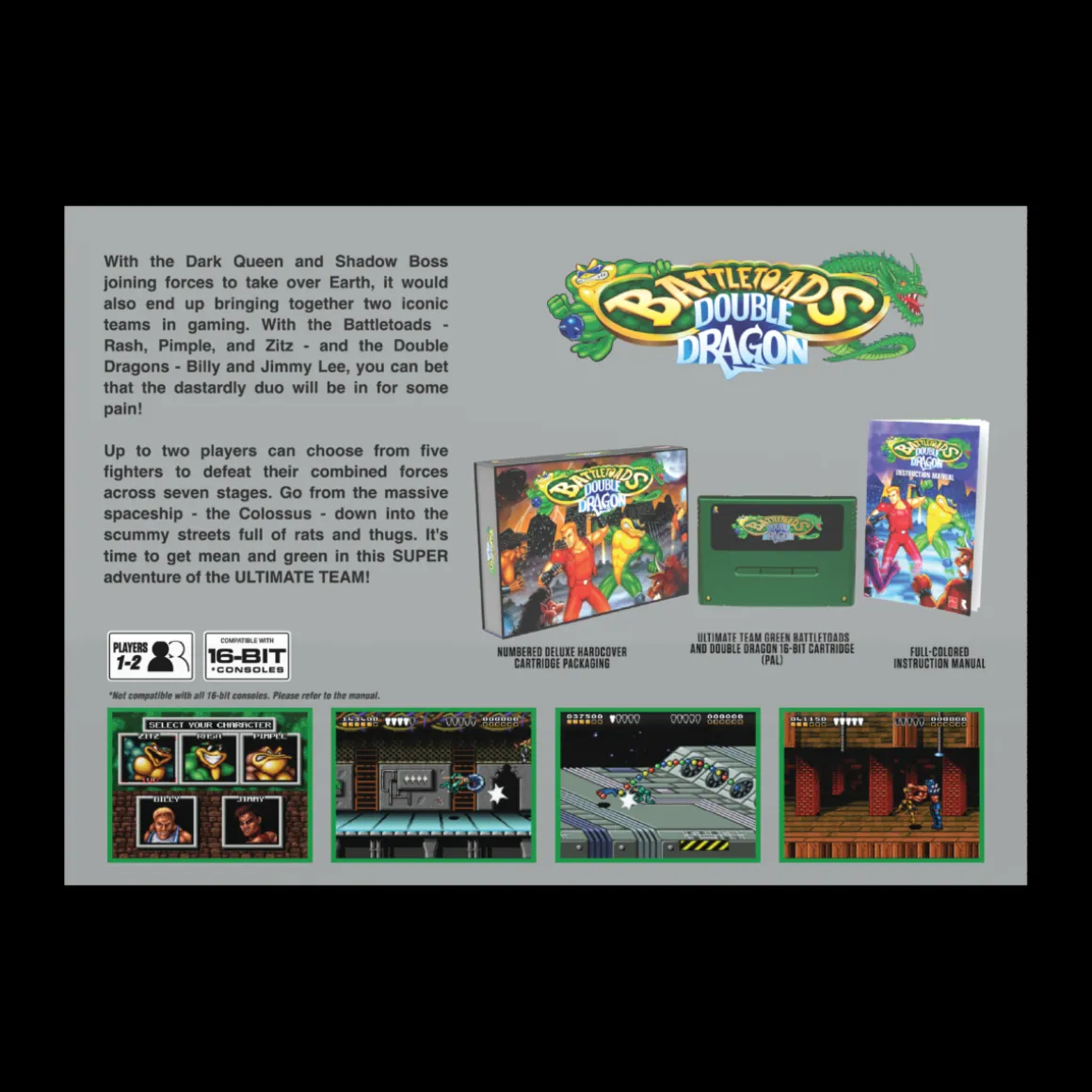 BATTLETOADS & DOUBLE DRAGON COLLECTOR'S EDITION - Cartouche Super NES PAL^retro-bit Shop