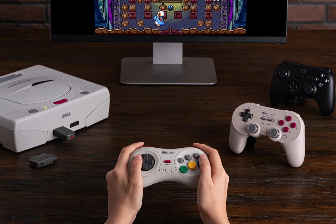 Adaptateur Bluetooth Sega Saturn & Windows^8Bitdo Discount