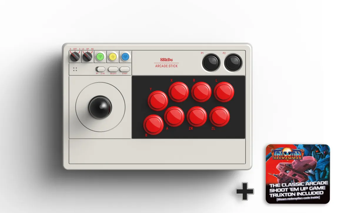 Arcade Stick TRUXTON Steam Bundle (Stick compatible Switch & PC)^8Bitdo Flash Sale