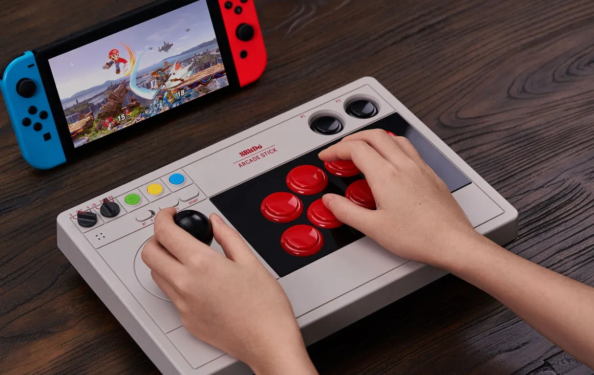 Arcade Stick TRUXTON Steam Bundle (Stick compatible Switch & PC)^8Bitdo Flash Sale