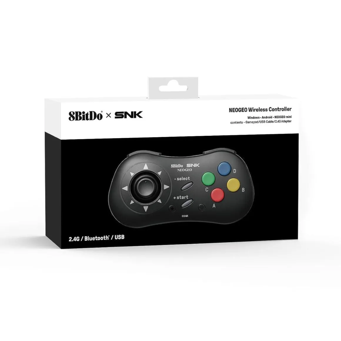 Manette Bluetooth Style SNK Neo Geo - compatible PC Windows, Android/Neo Geo Mini - Noire^8Bitdo Best