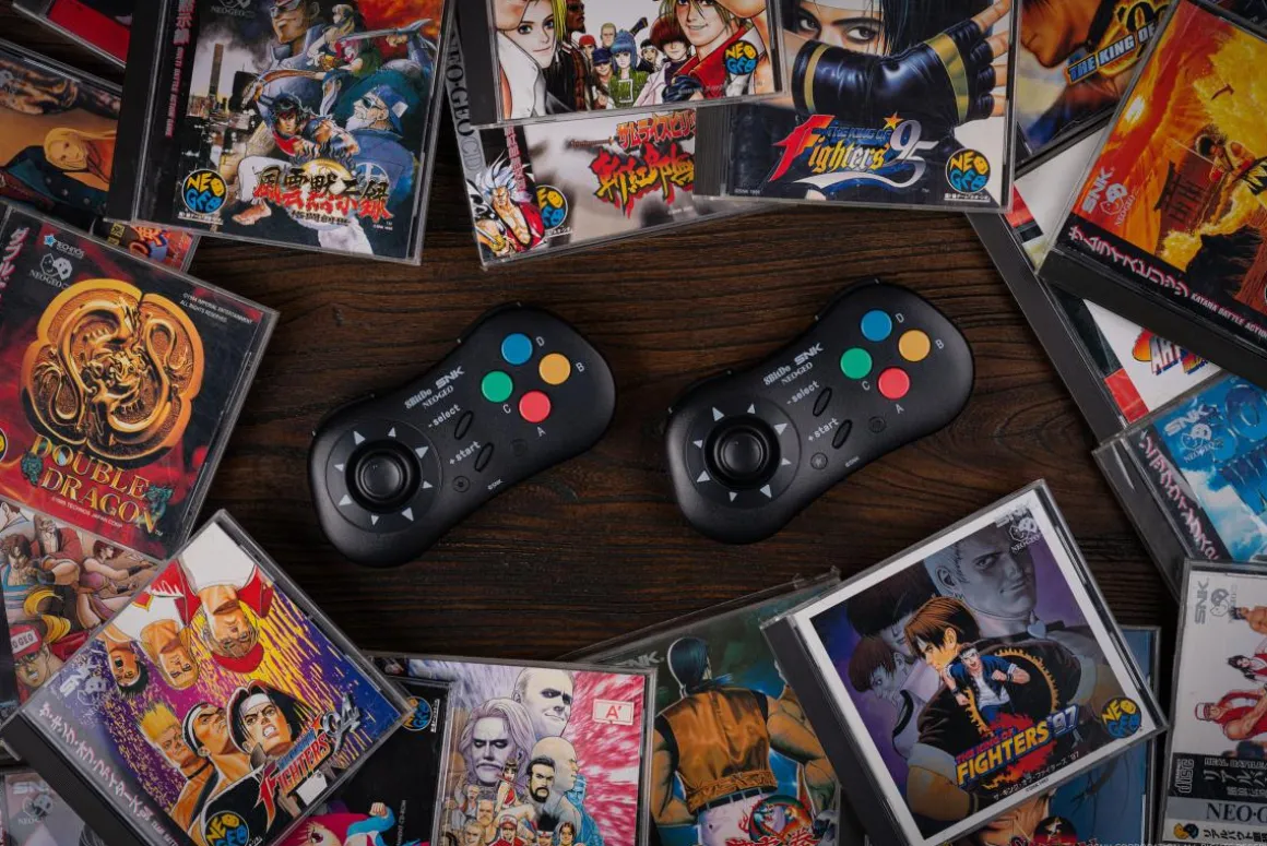 Manette Bluetooth Style SNK Neo Geo - compatible PC Windows, Android/Neo Geo Mini - Noire^8Bitdo Best