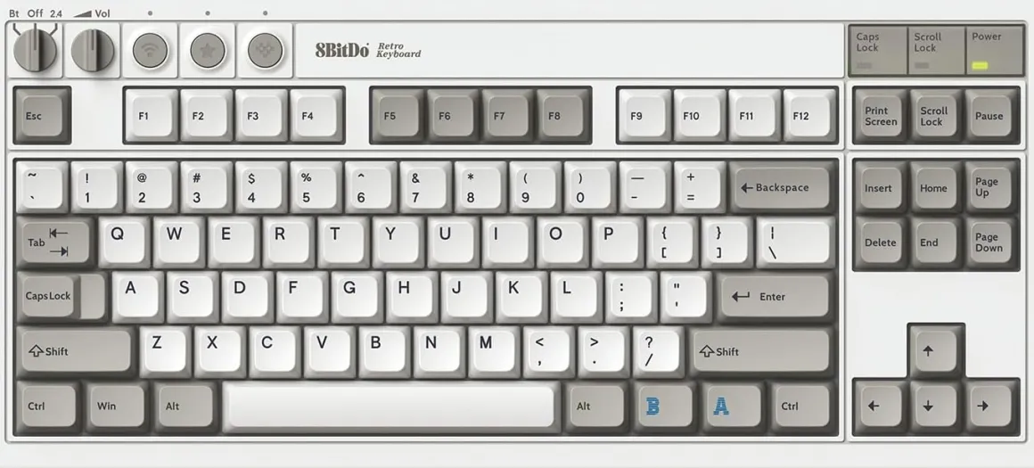 Retro Mechanical Keyboard M Edition^8Bitdo Hot