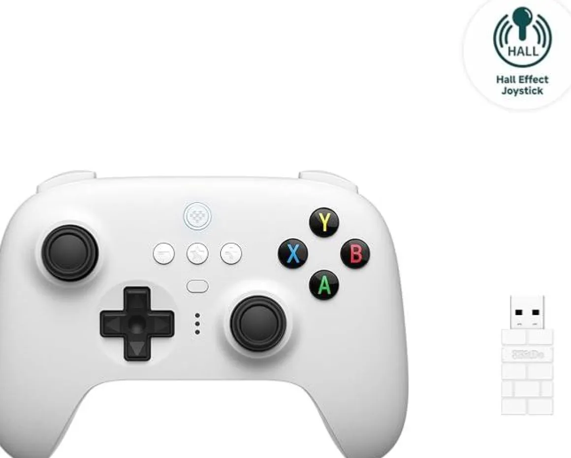 Ultimate 2.4G Wireless HALL EFFECT - White Edition^8Bitdo Cheap