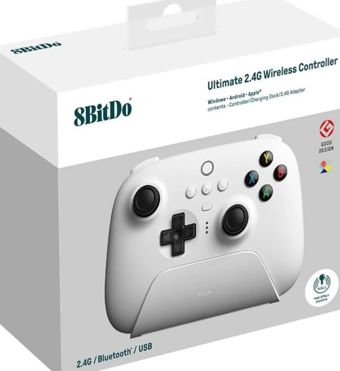 Ultimate 2.4G Wireless HALL EFFECT - White Edition^8Bitdo Cheap