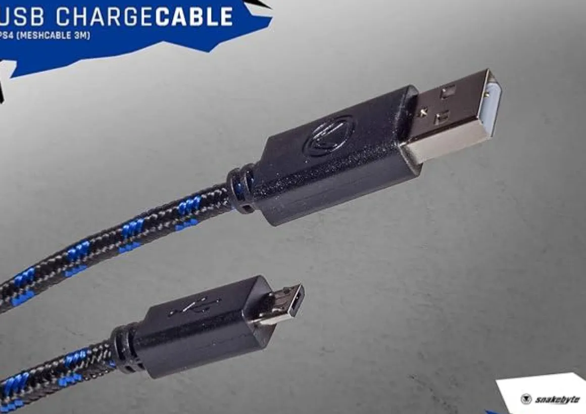 Câble de charge USB (3m) PS4 -^Snakebyte Cheap