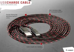 Câble de charge USB pour Switch -^Snakebyte Cheap