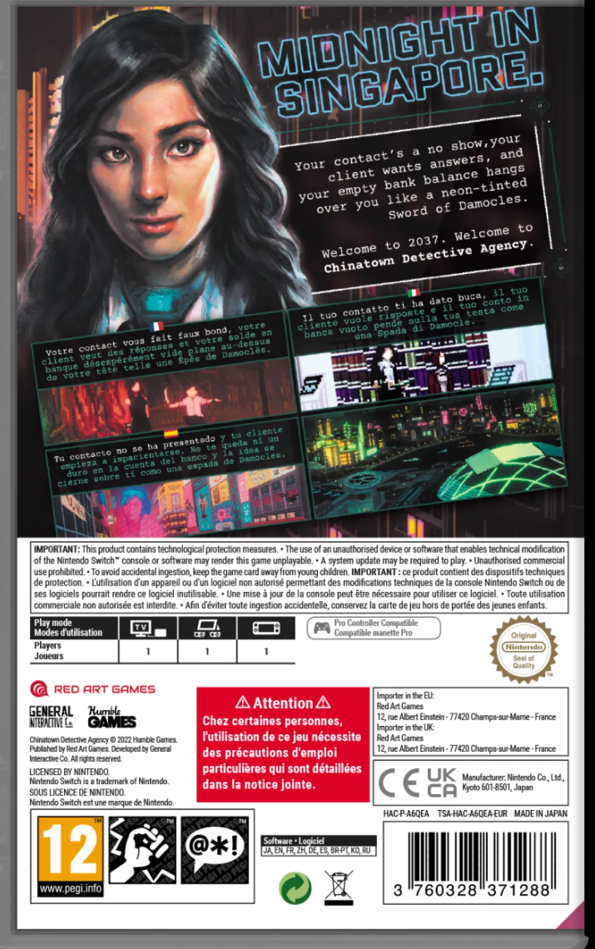 Chinatown Detective Agency Nintendo Switch^Red Art Games Best Sale