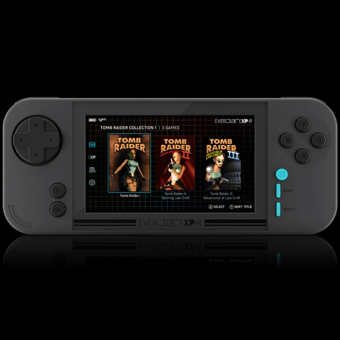 Console Portable EXP-R + Tomb Raider 1-2-3^Evercade Cheap