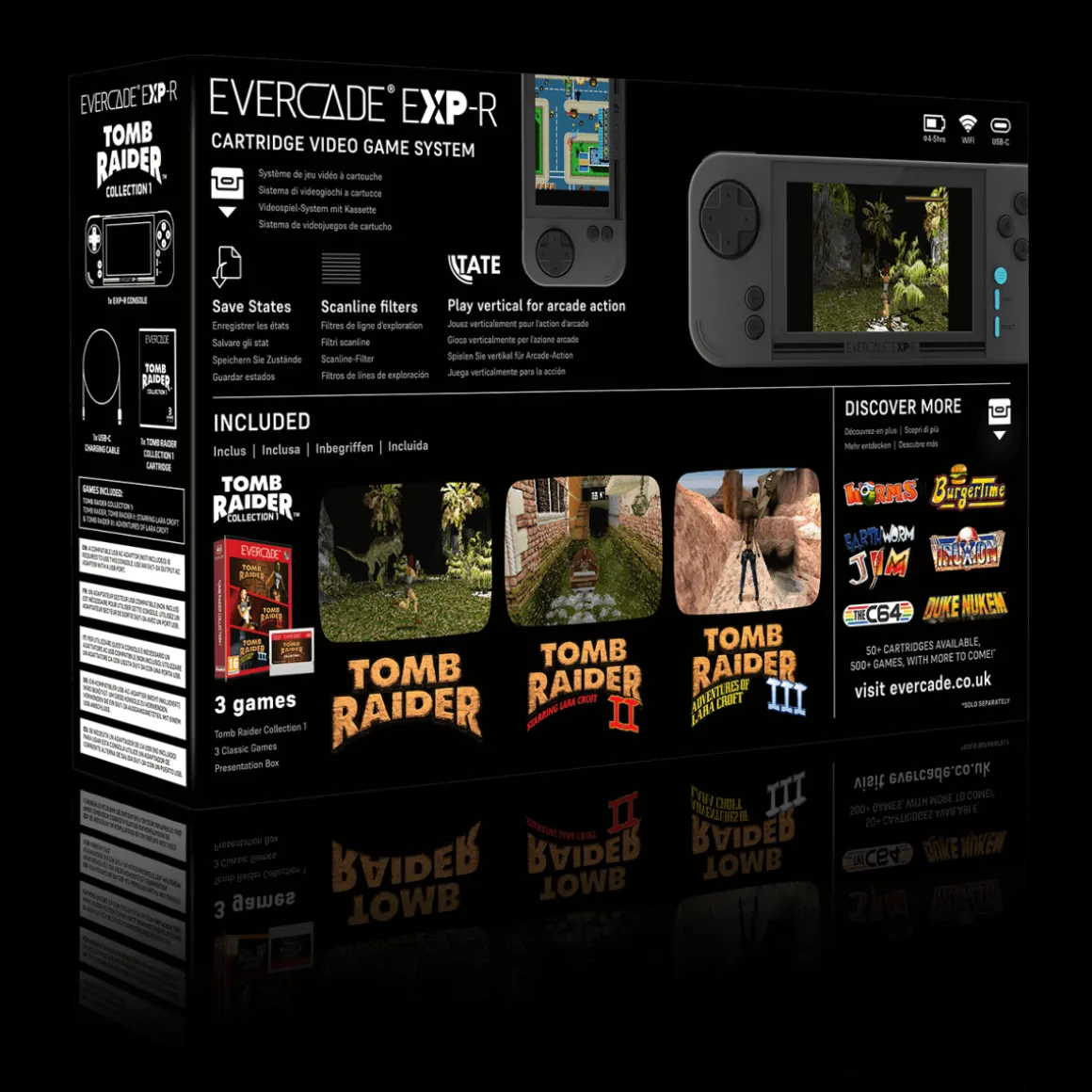 Console Portable EXP-R + Tomb Raider 1-2-3^Evercade Cheap