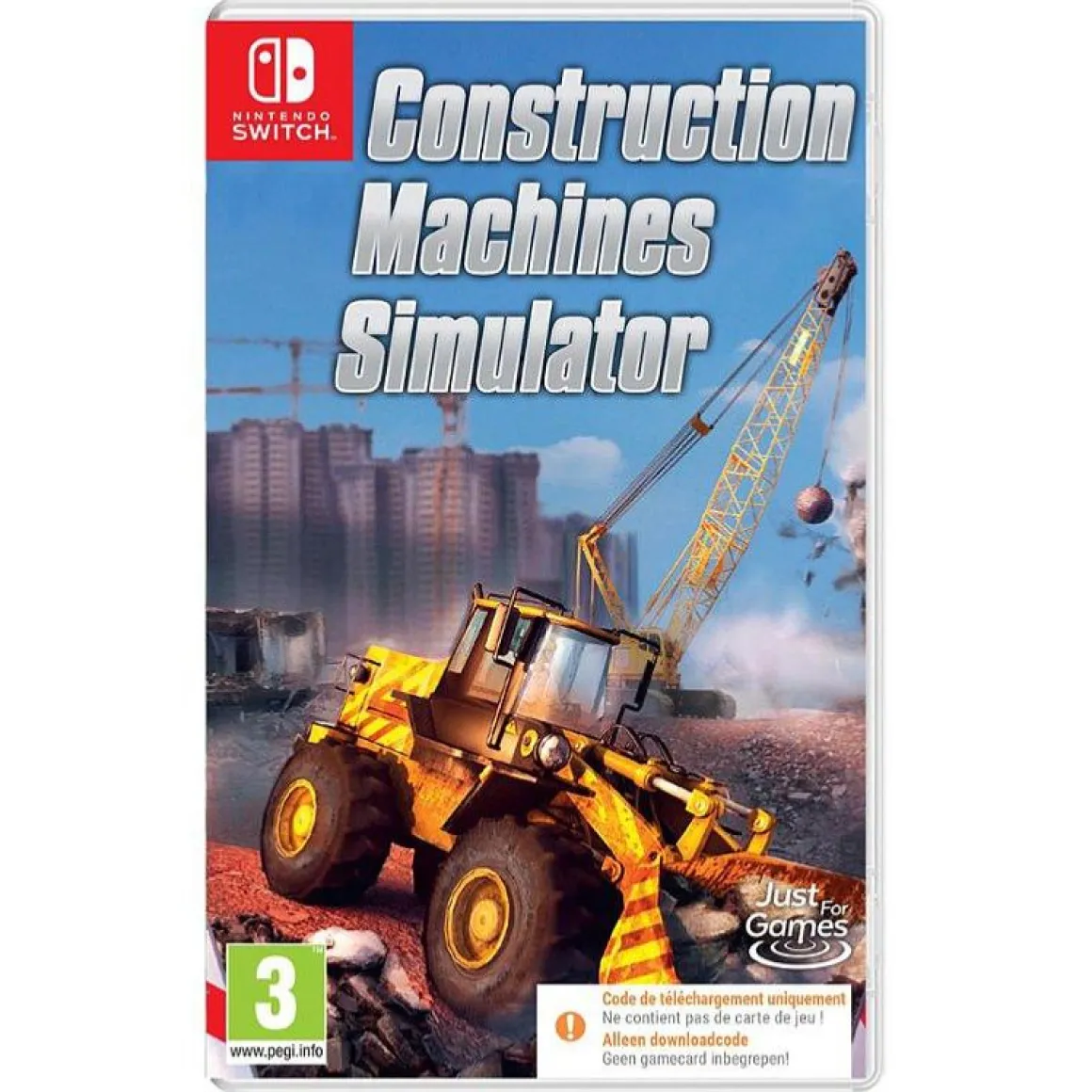 Construction Machines Simulator Nintendo SWITCH (Code de téléchargement)^Just For Games Discount