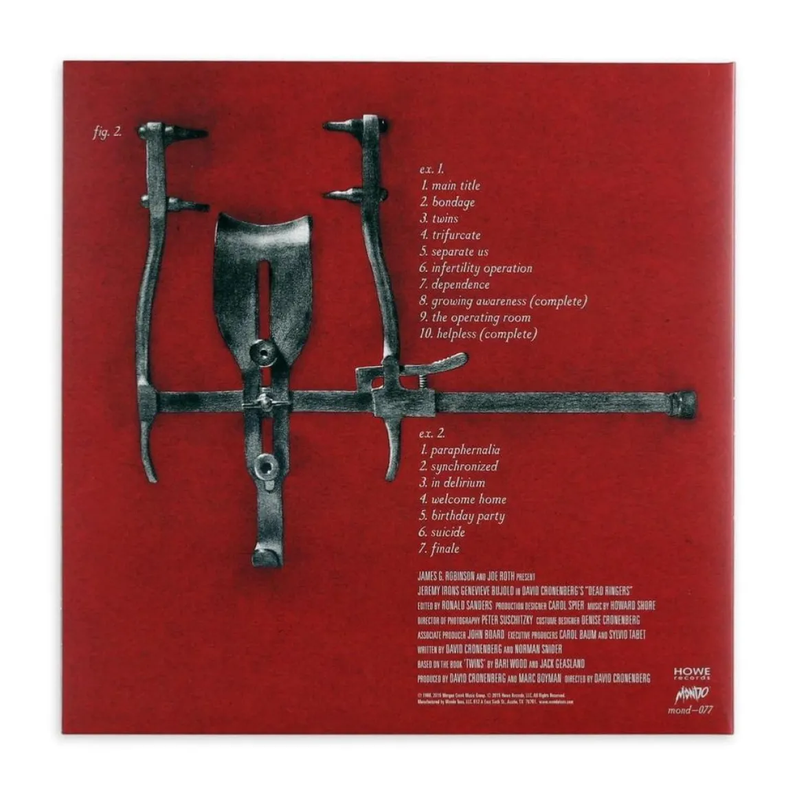Dead Ringers Original Motion Picture Soundtrack Vinyle - 1LP^MONDO Flash Sale