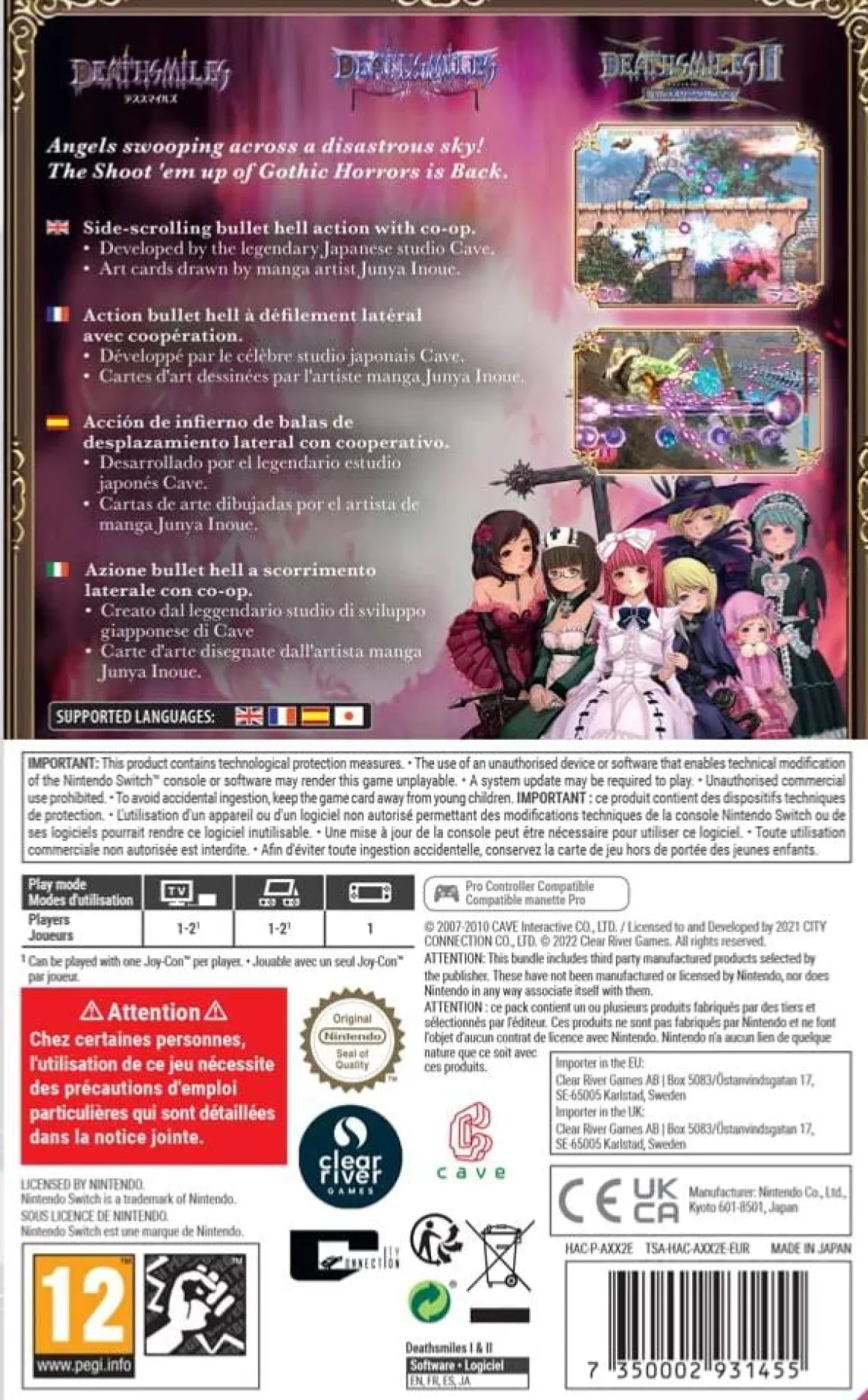 Deathsmiles I & II Nintendo SWITCH^Clear River Games Best Sale