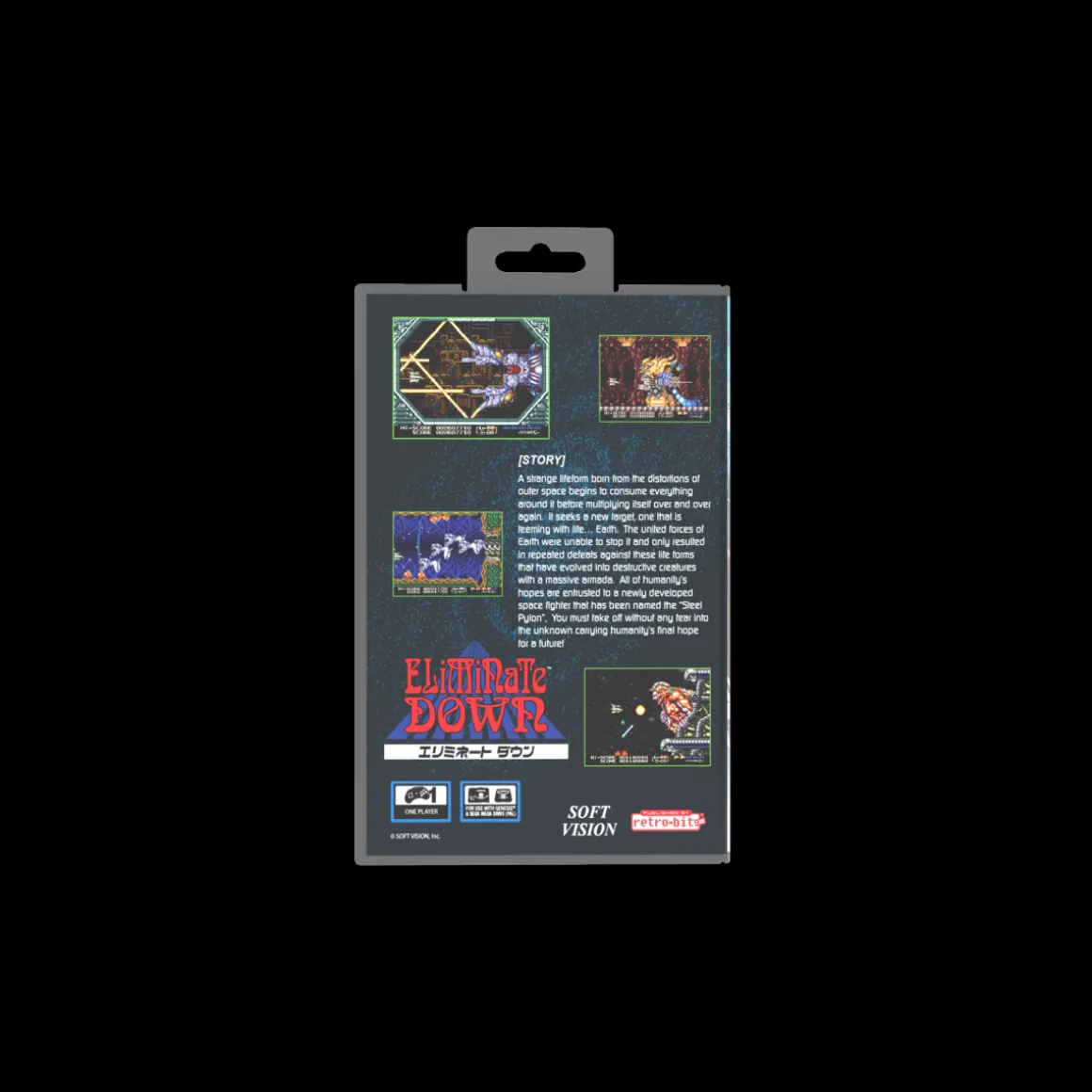 Eliminate Down: Collector's Cartridge - MEGA DRIVE / GENESIS - Publishing^retro-bit Online