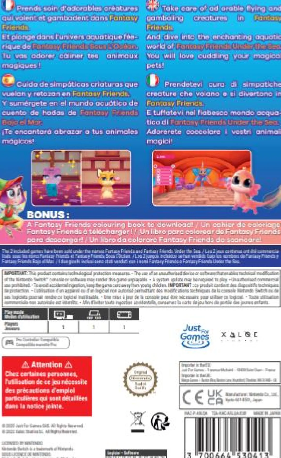 Fantasy Friends Collection (1+2) Nintendo SWITCH^Just For Games Store