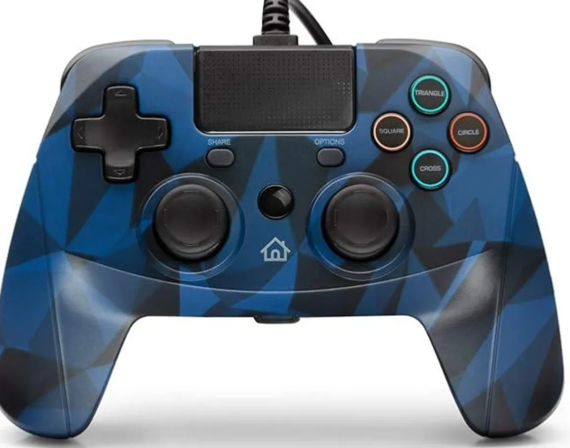 GamePad filaire Camo bleu pour PS4 -^Snakebyte Best