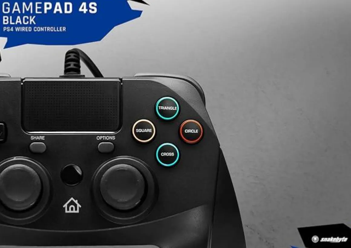 GamePad filaire Noir pour PS4 -^Snakebyte Cheap