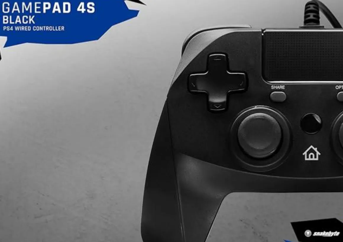 GamePad filaire Noir pour PS4 -^Snakebyte Cheap