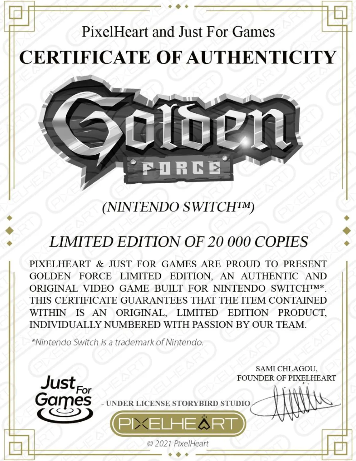 Golden Force Switch^PixelHeart Shop