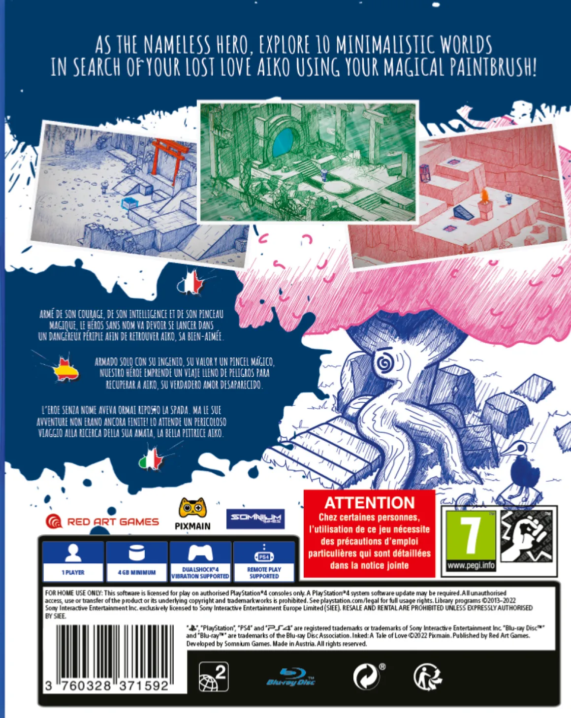 Inked: A Tale of Love PS4^Red Art Games Store