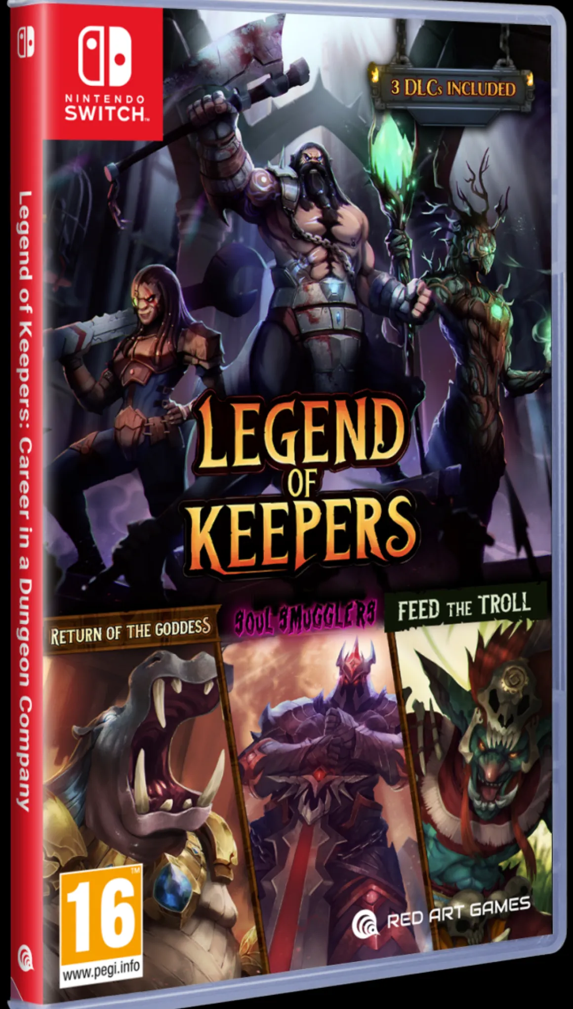 Legend Of Keepers + 3 DLC Inclus Nintendo Switch^Red Art Games Hot