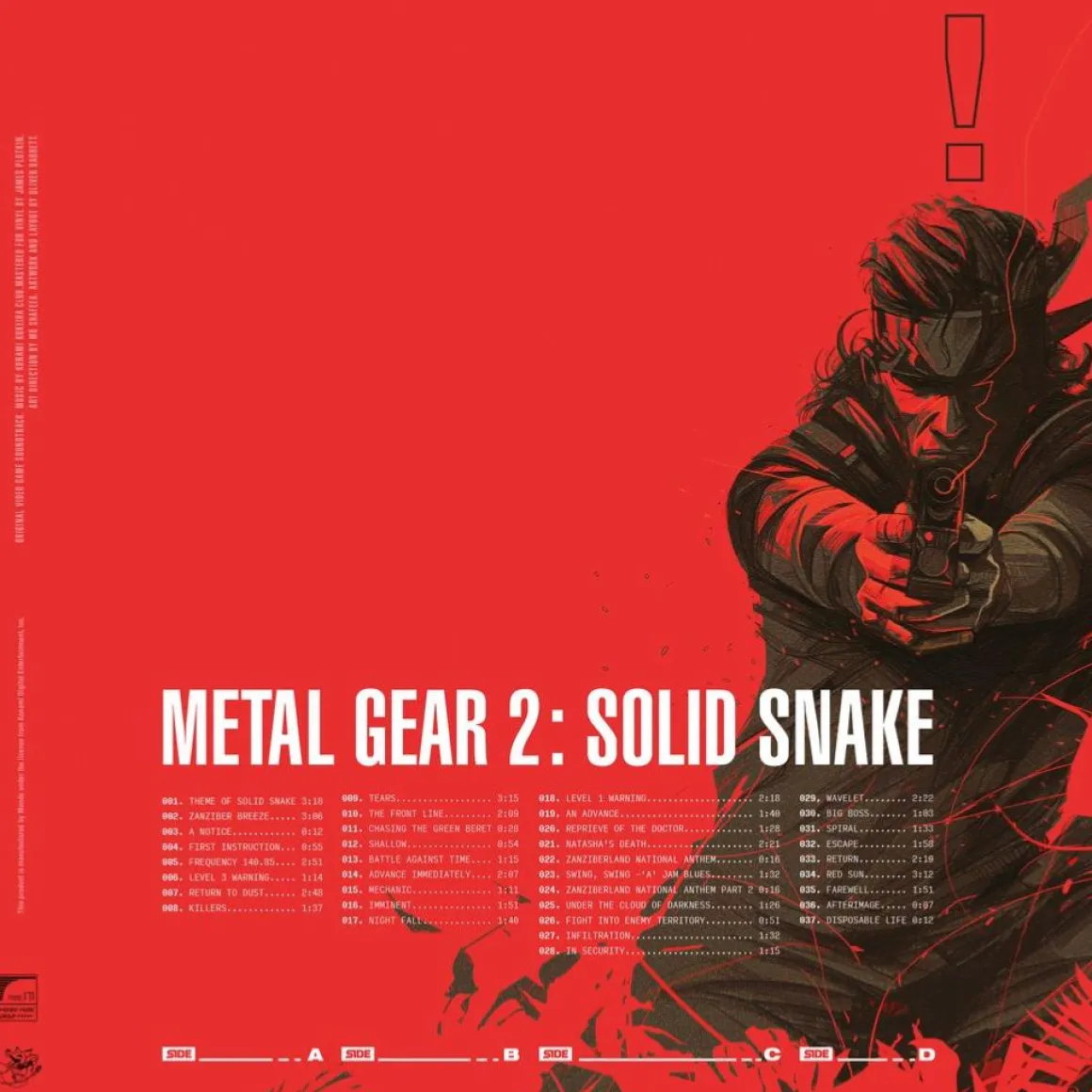 Metal Gear 2 : Solid Snake OST Vinyle - 2LP^MONDO New