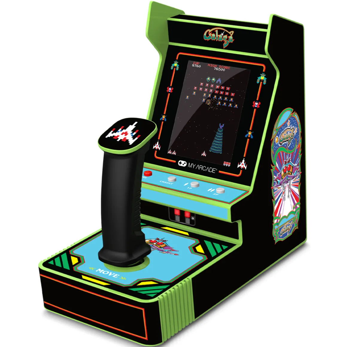 - Joystick Player Galaga + Galaxian Mini Borne Arcade Retro^My Arcade Store