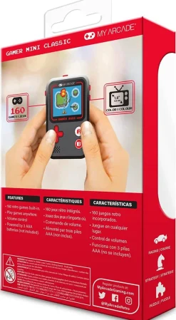 - Gamer mini classique console de poche - Rouge/noir^My Arcade Flash Sale