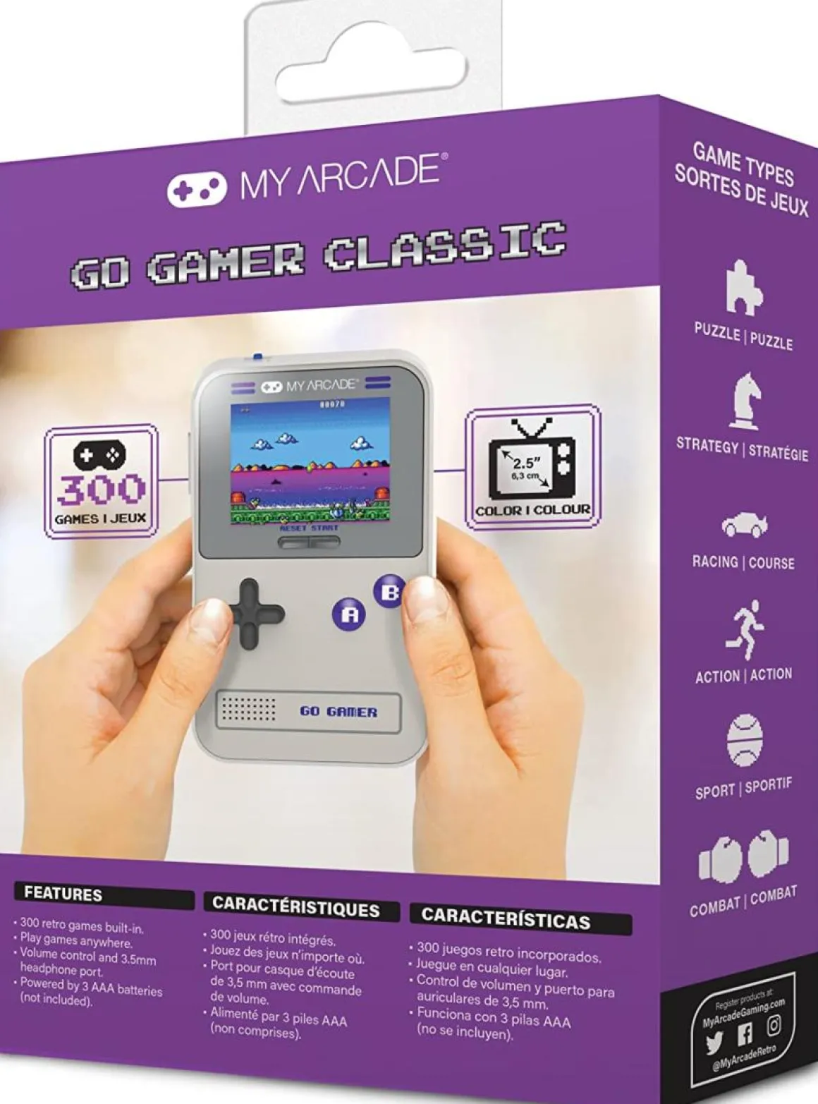 - GO Gamer console portable - Violet/Gris^My Arcade Best