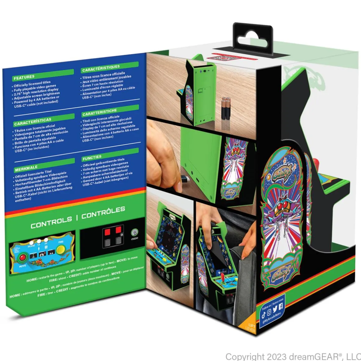 - Micro Player PRO Galaga & Galaxian Bandai-Namco - Mini Borne Retro^My Arcade Store