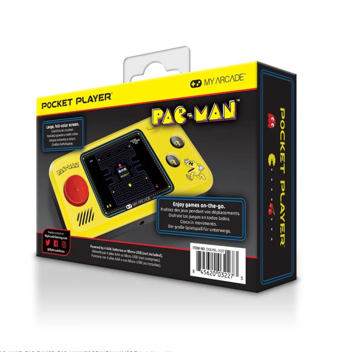 - Pocket Player Pac-Man - Portable Gaming - 3 Games in 1^My Arcade Sale