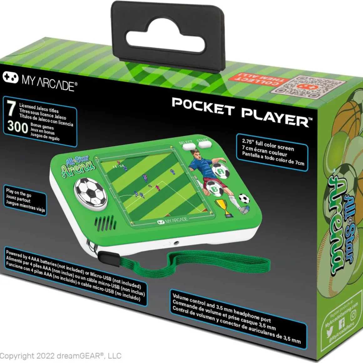 - Pocket Player All-Star Arena - Console de Jeu Portable - 307 Jeux en 1^My Arcade Best