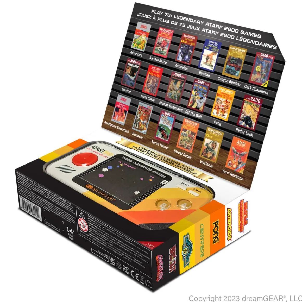- Pocket Player PRO Atari 50th Anniversary (100 jeux intégrés) - Mini Console Portable Retro^My Arcade Store