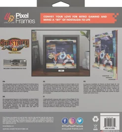 Pixel Frames - Street Fighter 3 Third Strike Moment #37 - 23x23 cm^Level Up Labs Shop