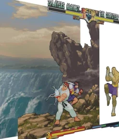 Pixel Frames - Street Fighter Alpha 2 - 23x23 cm^Level Up Labs Cheap