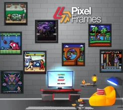 Pixel Frames Street Fighter Boat - Taille L 23x23cm^Level Up Labs Hot