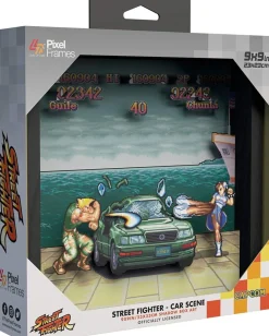 Pixel Frames Street Fighter II : Car Scene - 23 x 23 cm^Level Up Labs Store