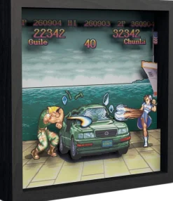 Pixel Frames Street Fighter II : Car Scene - 23 x 23 cm^Level Up Labs Store