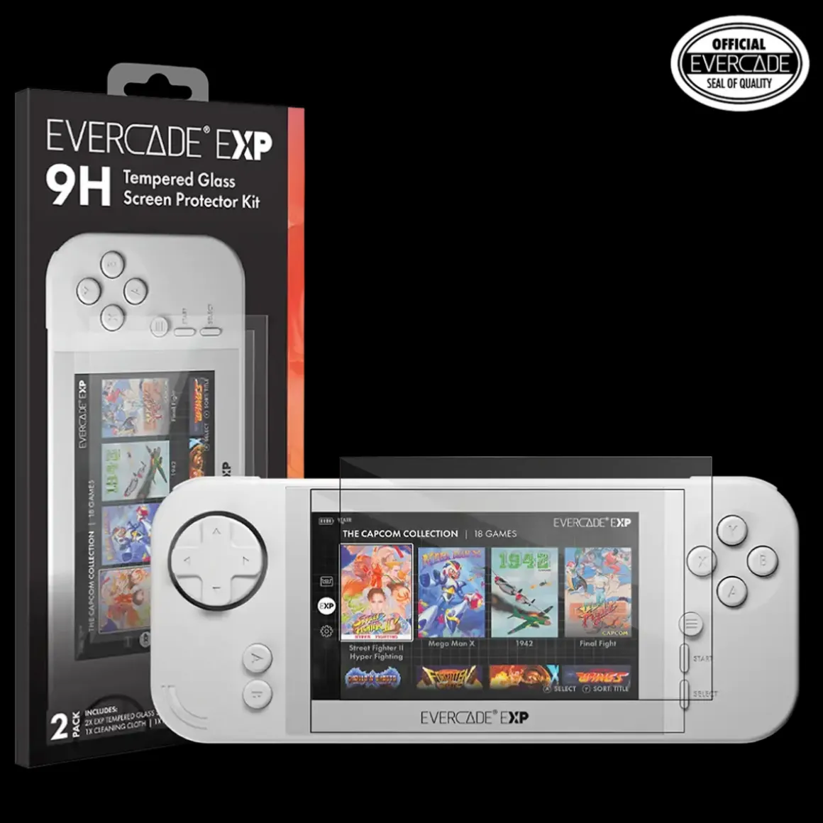Protection en verre trempé pour X2^Evercade Outlet