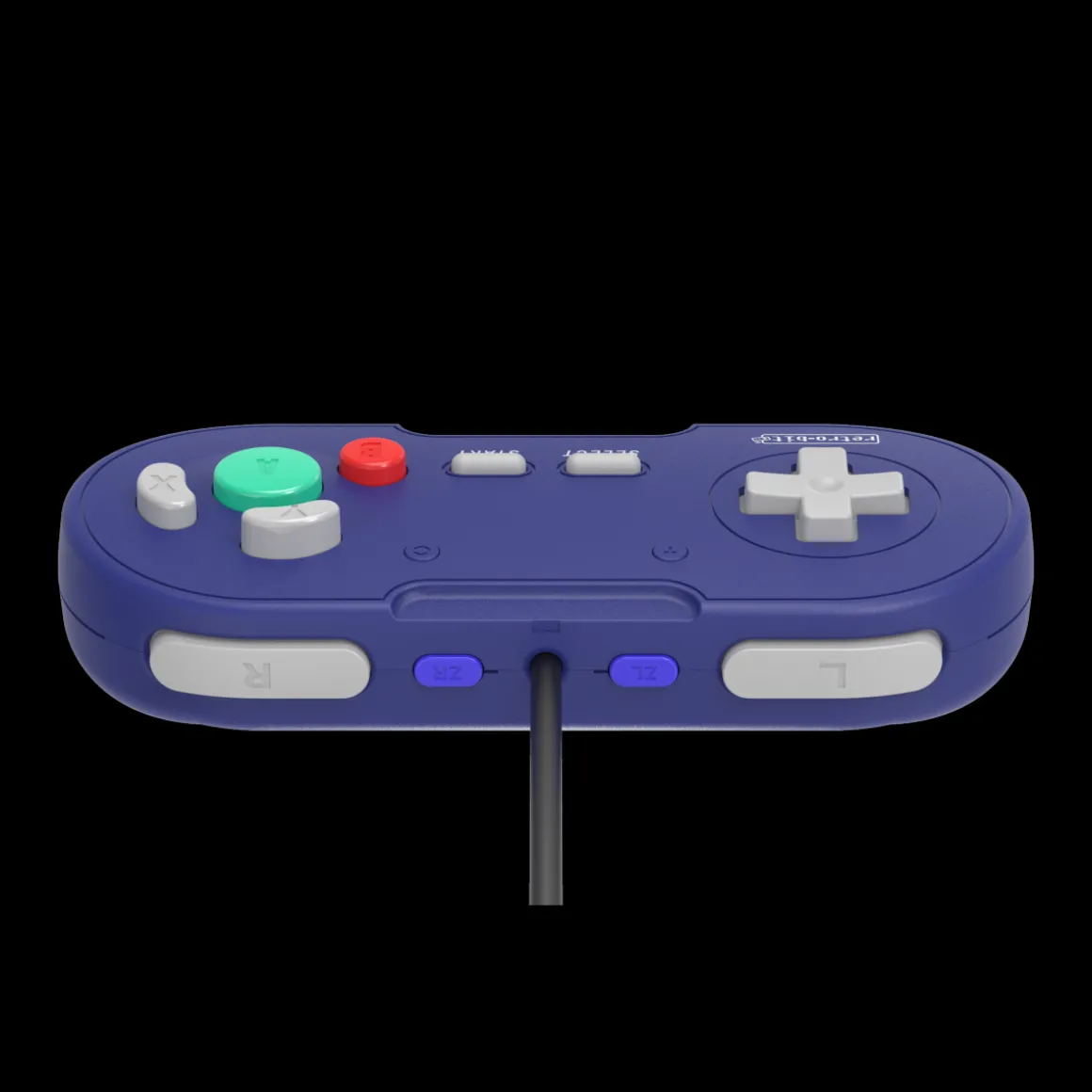 Retrobit - LegacyGC Manette Filaire pour Nintendo Gamecube Indigo Blue - Connexion d'origine^retro-bit Fashion