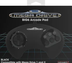 - Manette Filaire Noire BIG6 Sega Mega Drive & Genesis - Port d'origine^retro-bit Online