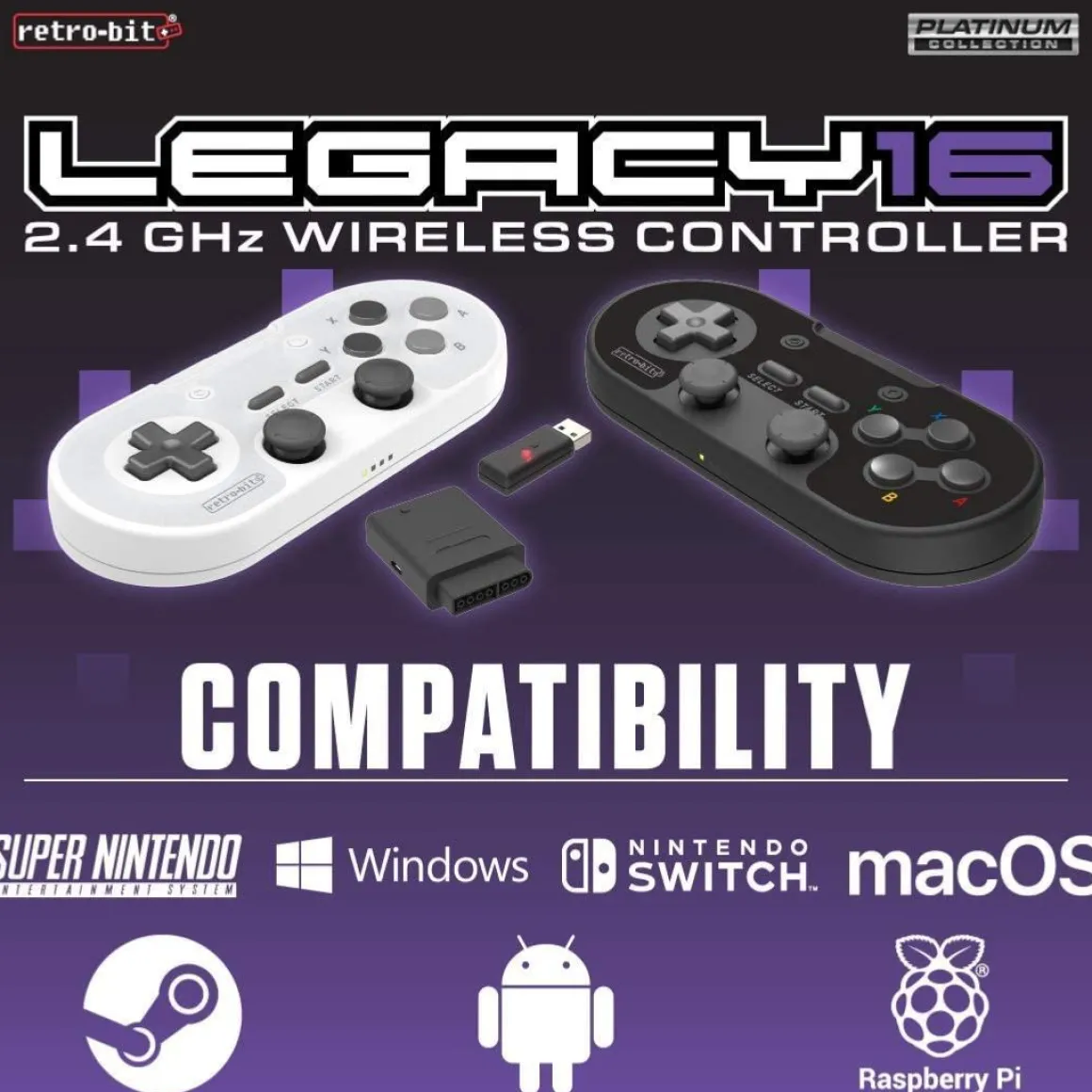 Legacy 16 Black sans fil & USB^retro-bit Best