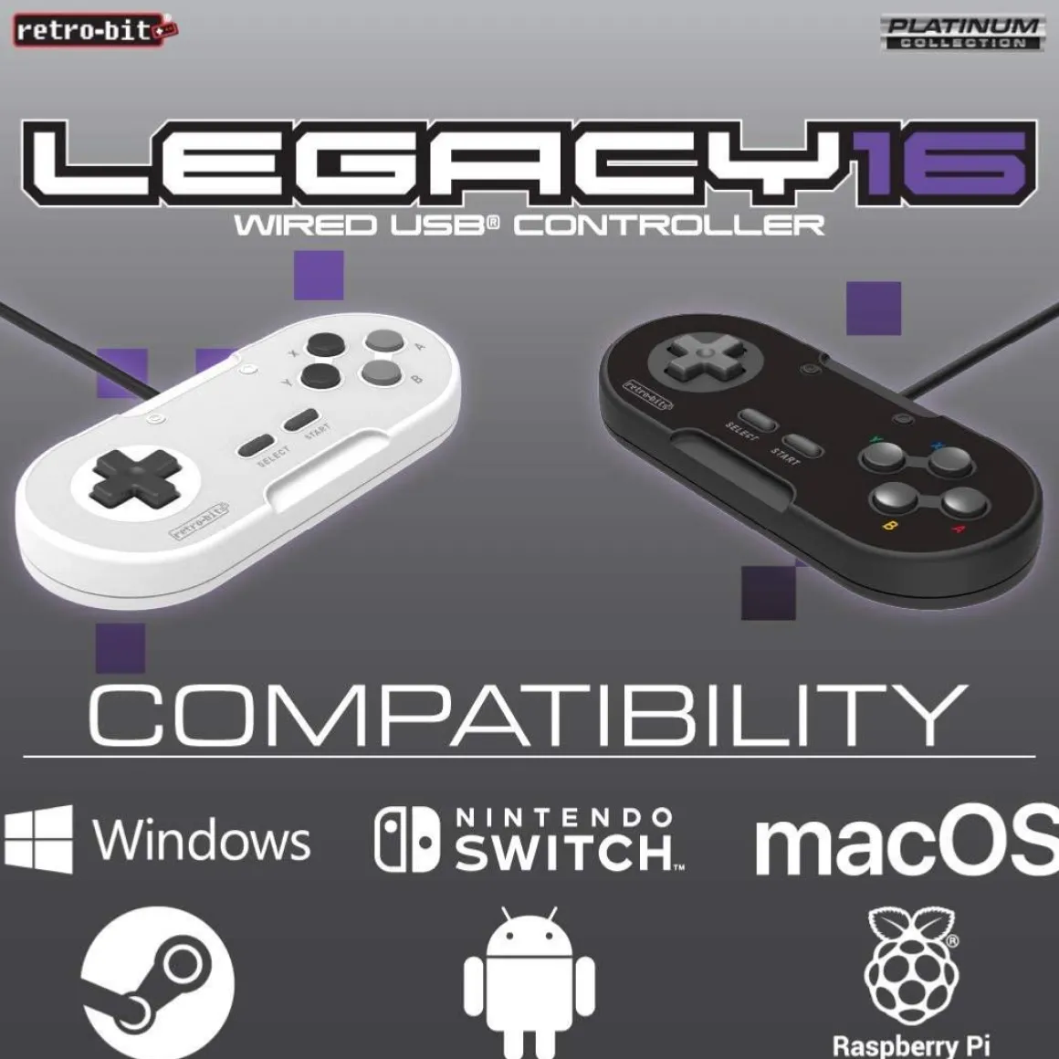 Legacy 16 USB pad Black^retro-bit Flash Sale