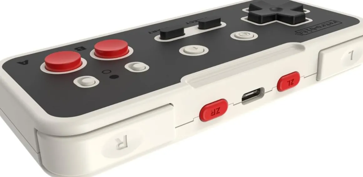 Origin8 2.4G Manette sans fil Nintendo Switch & NES^retro-bit Online