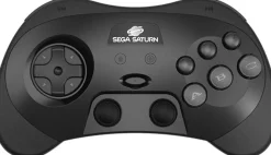 RetroBit Sega Saturn 2.4Ghz Pro Black^retro-bit New