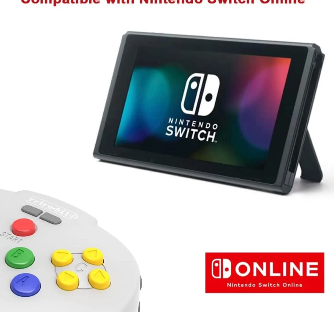 Tribute 64 2.4GHz Manette sans Fil pour Nintendo 64/Switch/PC/Mac Gris^retro-bit Discount